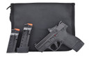 Smith & Wesson 14398 M&P Shield Plus Bundle Micro-Compact Frame 9mm Luger 10+1 15+1 3.10 Blk Armornite Stainless BBL, Blk Armornite Optic Ready/Serrated Slide, Matte Blk Poly Frame, Blk Textured Grip, Crimson Trace 1500 Red Dot, Right, Pistol