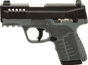 Savage 67059 Stance XR Micro 9mm Luger 13+1 3.20 Stainless Steel Barrel, Black Nitride Ported/Serrated Stainless Steel Slide, Gray Stainless Steel Frame w/Pic Rail, Gray GFN Grip, Ambi, Pistol