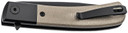 Boker 01BO931 Modern Gentleman 2.95 Plain Black Nitro-V Blade Green Micarta Handle, Knife