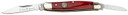 Boker 110844 Pen Knife Traditional Pen/Spear Plain D2 Steel Blade Smooth Red Bone Handle