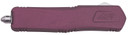 Great Lakes GLKMDSMTCHY GLFA Medium 3.50 OTF Plain Steel Blade, Black Cherry Cerakote Aluminum Handle, Knife