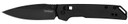 Kershaw 2051BLK Mini Iridium 3 Fold/Spear Point Plain Stonewashed D2 Steel Blade/Ice Blue Anodized 6061-T6 Aluminum Handle, Knife