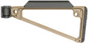 Midwest Industries MITRISFFDE Triangle Side Fold Stock Flat Dark Earth 6061 Aluminum, Stock
