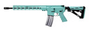 Bushmaster 0010018H175 ORCII Pro 5.56 NATO 30+1 16 Salt Bath Nitride Threaded Barrel, Robin's Egg Blue Cerakote Pic Rail Aluminum Receiver, BFI M4 Carbine Aqua/Black Synthetic Stock, Aqua Hogue AR15 BFG Grip, Rifle