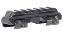 Reptilia LLC 100271 RMU Mount 6 Slot Black 7075-T6 Aluminum Mil-Spec 1913 Picatinny Rail Mount