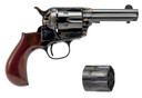 Cimarron CA980DC Lightning Dual Cylinder 9mm Luger 38 Special 6 Shot 3.50 Blued Steel Barrel, Blued Cylinder, Color Case Hardened Steel Frame, Wood Grip, Revolver
