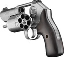 Kimber 3400011CA K6S *CA Compliant DAO 357 Mag 6 Shot 3 Brushed Stainless Steel Barrel, Cylinder & Frame, Large Smooth Walnut Grip, Concealed Hammer, Revolver