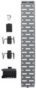 Lockdown 1215348 Securewall Handgun Kit Black/Silver Holds 2 Handgun, Gun Racks & Holders