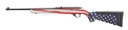 Ruger 31207 10/22 Collector's Series 22 LR 10+1 18.50 Satin Black Threaded Barrel, Satin Black Steel Receiver, American Flag Camo Ruger Modular System Synthetic Stock, Thread Protector, Rimfire Rifle