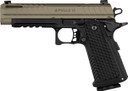 Live Free Armory LFAPF712086 Apollo 11 9mm Luger 17+1 4.15" Stainless Match Grade BBL, Elite FDE Cerakote Optic Cut/Serr Stainless Slide & Steel Frame w/Beavertail & Pic Rail, Textured Grip,Pistol