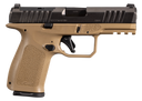 Rost Martin RM1CFDEOSP10CA RM1C *CA Compliant Compact 9mm Luger 10+1 4" Black Steel BBL, Black Tenifer Optic Optic Ready/Serr Slide, FDE Polymer Frame w/Pic Rail, Textured Grip, Ambidextrous,Pistol
