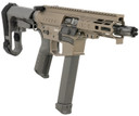 CMMG 99A290F-MB Banshee MKGS 9mm Luger 33+1 5" Satin Black Cerakote Medium Taper Threaded BBL, EML 4" M-LOK Handguard, Midnight Bronze Cerakote Alum Pic Rail Rcvr, Polymer 6 Position Rip Brace, CMMG Zeroed Grip,Tactical Pistols