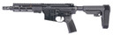 Geissele Automatics 08518B Super Duty Mod 1 300 Blackout 8" Black Threaded BBL, Black Alum Rcvr w/Pic Rail, Synthetic SB Tactical SBA3 Brace, Black A17 Grip,Tactical Pistols