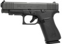 Glock PA4850201FR G48 Slim Compact Frame 9mm Luger 10+1 4.17" Black GMB BBL, Black nDLC Serr Steel Slide, Black Polymer Frame w/Beavertail & Front Rail, Black Textured Polymer Grip, Right Hand,Pistol