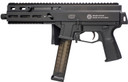 Grand Power 197892004824 SP45A3 Stribog 45 ACP 20+1 8" Black Threaded BBL, Black Hardcoat Anodize Alum/Polymer Rcvr w/Pic Rail, Black SB Tactical Brace, Black Polymer Grip, Ambidextrous,Tactical Pistols