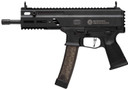 Grand Power 8588005808378 SP9A1 Stribog 9mm Luger 30+1 8" Black Threaded BBL, M-LOK Handguard, Black Hardcoat Anodize Alum/Polymer Rcvr Pic Rail, Pic Backplate & QD Sling Socket, Black Polymer Grip,Tactical Pistols