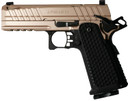 Live Free Armory LFAPC01306RB Apollo 11 Compact 9mm Luger 17+1 4.15" Stainless Match Grade BBL, Elite Rose Cerakote Optic Cut/Serr Stainless Slide & Steel Frame w/Beavertail & Pic Rail, Textured Grip,Pistol