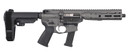 LWRC ICP9TG8SBA3 IC-9 9mm Luger 33+1 8.50" Black Nitride Threaded BBL, M-LOK Handguard, Tungsten Gray Alum Rcvr w/Integrated Rail Base, Black Polymer SB Tactical SBA3 Brace, LWRC Ultra Combat Grip, Ambidextrous,Tactical Pistols