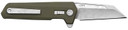 Magpul MAG1081ODG Breslau Wharncliffe Plain Stonewashed MIM Steel Blade, OD Green Polymer Handle,Knives