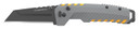 Outdoor Edge XDS230AC Razor XD2 3" Folding 420J2 SS Blade, Gray TPE/Yellow ABS Handle,Knives