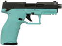 Taurus 1-2TX22141C 2TX Full Size Frame 22 LR 22+1 4.60" Matte Black Threaded BBL, Black Anod Serr Slide, Cyan Polymer Frame w/Pic Rail, Textured Grip,Rimfire Pistols