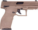 Taurus 1-2TX22141F 2TX Full Size Frame 22 LR 22+1 4.60" Matte Black Threaded BBL, Black Anod Serr Slide, FDE Polymer Frame w/Pic Rail, Textured Grip,Rimfire Pistols