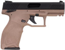 Taurus 1-2TX22141F-10 2TX Full Size Frame 22 LR 10+1 4.60" Matte Black Threaded BBL, Black Anod Serr Slide, FDE Polymer Frame w/Pic Rail, Textured Grip,Rimfire Pistols