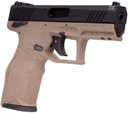 Taurus 1-2TX22141F-10 2TX Full Size Frame 22 LR 10+1 4.60" Matte Black Threaded BBL, Black Anod Serr Slide, FDE Polymer Frame w/Pic Rail, Textured Grip,Rimfire Pistols