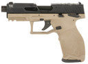 Taurus 1-2TX22P141F-10 TX22 T.O.R.O. 22 LR 10+1 4.60" Matte Black Threaded BBL, Black Hard Coat Anod Optic Ready/Serr Slide, FDE Polymer Frame w/Pic Rail, Textured Grip,Rimfire Pistols