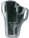 Bianchi 25018 57 Remedy OWB Size 10 Black Leather Belt Slide Fits Colt 1911 Government Right Hand, Holster