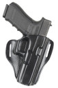 Bianchi 25022 57 Remedy OWB Size 11 Black Leather Belt Slide Compatible w/Ruger Security-9/Glock 19/23/32/45 Belt 1.50 in Wide Right Hand, Holster