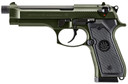 Beretta J92F300GR15 92FS Full Size Frame 9mm Luger 15+1 4.90" Black Steel BBL, OD Green Cerakote Serr Slide, OD Green Cerakote Alum Frame w/Beavertail, Black Textured Grip,Pistol