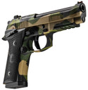 Beretta SPEC0741A15 92XI Full Size Frame 9mm Luger 15+1 4.70" Black DLC Steel BBL, Splinter Camo Cerakote Stainless Optic Ready/Serr Slide, Splinter Camo Cerakote Alum Frame w/Pic Rail, Black Textured Grip, MRDS Footprint,Pistol