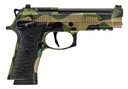 Beretta SPEC0741A18 92XI Full Size Frame 9mm Luger 18+1 4.70" Black DLC Steel BBL, Splinter Camo Cerakote Stainless Optic Ready/Serr Slide, Splinter Camo Cerakote Alum Frame w/Pic Rail, Black Textured Grip, MRDS Footprint,Pistol