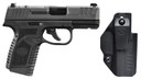 FN 66102356 Reflex w/Optic MRD Micro Compact 9mm Luger 15+1 3.30" Black BBL, Black Stainless Optic Ready/Serr Slide, Black Polymer Frame w/Accessory Rail, Textured Grip, Viridian RFX-11 Green Dot, Holster, Ambidextrous,Pistol