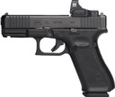 Glock PA455E203MOS G45 Gen5 MOS EoTech Combo 9mm Luger 17+1 4.02" Black GMB BBL, Black nDLC MOS Cut/Serr Slide, Black Polymer Frame w/Accessory Rail, Black Textured w/Interchangeable Backstrap Grip, EoTech 3 MOA Mini Reflex Sight,Pistol