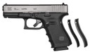 Glock UG1950713 G19 Gen4 Compact 9mm Luger 15+1 4.02 Black Steel Barrel, Matte Black Serrated Slide & Poly Frame w/Pic Rail/Serrated Trigger Guard, Black Textured Finger Grooved w/Interchangeable Backstrap Grips, Right Hand, Pistol