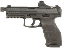 Heckler & Koch 81000871 VP9 Tactical 9mm Luger 10+1 4.70 Black Threaded Barrel, Black Cerakote Optic Ready/Serrated Steel Slide, Black Poly Frame w/Pic Rail, Black Interchangeable Backstrap Grip, Holosun SCS Super Green, Pistol