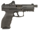 Heckler & Koch 81000871 VP9 Tactical 9mm Luger 10+1 4.70 Black Threaded Barrel, Black Cerakote Optic Ready/Serrated Steel Slide, Black Poly Frame w/Pic Rail, Black Interchangeable Backstrap Grip, Holosun SCS Super Green, Pistol
