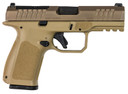 Rost Martin RM1CMOVOSP RM1C Compact Frame 9mm Luger 17+1 4" Black Match Grade BBL, Movaja Steel Optic Ready/Serr Slide, FDE Polymer Frame w/Pic Rail, Textured Grip, Ambidextrous,Pistol