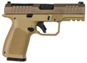 Rost Martin RM1CMOVOSP10 RM1C Compact Frame 9mm Luger 10+1 4" Black Match Grade BBL, Movaja Steel Optic Ready/Serr Slide, FDE Polymer Frame w/Pic Rail, Textured Grip, Ambidextrous,Pistol