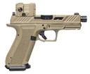 Shadow Systems SS-3022-AM XR920 Elite w/Optic 9mm Luger 17+1 5" Match Grade/Spiral Fluted BBL, Black Nitride Optic Cut/Serr/Window Cut Stainless Slide, FDE Polymer Frame w/Beavertail & Pic Rail, Aimpoint Acro Red Dot,Pistol