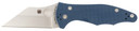 Spyderco C85GPCBL2 Yojimbo 2 3.20" Folding Wharncliffe Plain CPM SPY27 SS Blade, Cobalt Blue G10 Handle,Knives