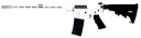 Great Lakes Firearms GL15223SSLWHT AR-15 223 Wylde 30+1 16" Black Nitride Heavy Threaded BBL, White Cerakote Alum Rcvr w/Pic Rail, M-LOK Handguard, Adj Black Polymer Stock, Mil-Spec Grip, Left Hand,Tactical Rifles