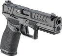 Springfield EC9459BCAUCOMP Echelon Comp *CA Compliant Full Size 9mm Luger 10+1 4.50" Black Melonite Ported BBL, Black Melonite Steel Integrated Compensator/Optic Ready/Serr Slide, Black Polymer Frame w/Pic Rail, Textured Grip,Pistol