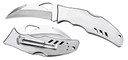 Spyderco BY07P Byrd Crossbill 3.50 in Folding Hawkbill Plain 8Cr13MoV SS Blade, Stainless Steel Handle Includes Pocket Clip, Knife