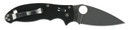 Spyderco C101GP2 Manix 2 3.37 in Folding Drop Point Plain CPM S30V SS Blade Black G10 Handle Includes Pocket Clip, Knife