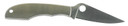 Spyderco C138P GrassHopper 2.30 in Folding Clip Point Plain 12C27 Sandvik Blade Engraved Spyderco Bug Stainless Steel Handle, Knife