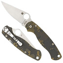 Spyderco C81GPCMO2 Para Military 2 3.45 in Folding Drop Point Plain CPM S45VN SS Blade Camo G10 Handle Includes Pocket Clip, Knife