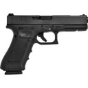 Glock 17C, GEN 4, Striker Fired, Semi-automatic, PolymerFrame Pistol, Full Size, 9MM, 4.49 in Cpompensated Barrel, Matte Finish, Black, Fixed Sights, 10 Rounds, 3 Magazines UG1759201